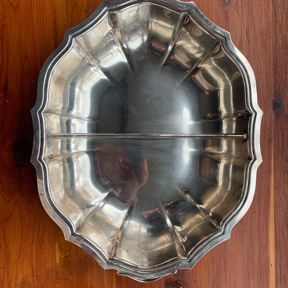 Elegant Silver Plated Serving Tray